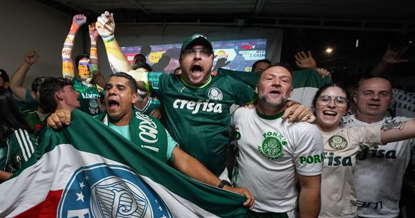 Antes mesmo do término da partida contra o Cruzeiro, os capixabas já celebravam a conquista do 12° título do Campeonato Brasileiro