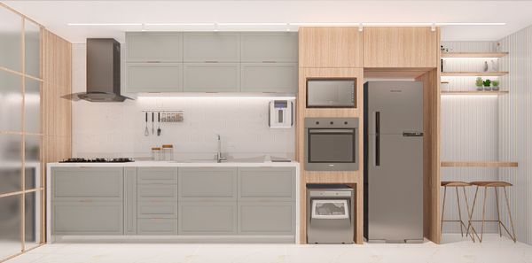 Dicas para separa a cozinha e área de serviço