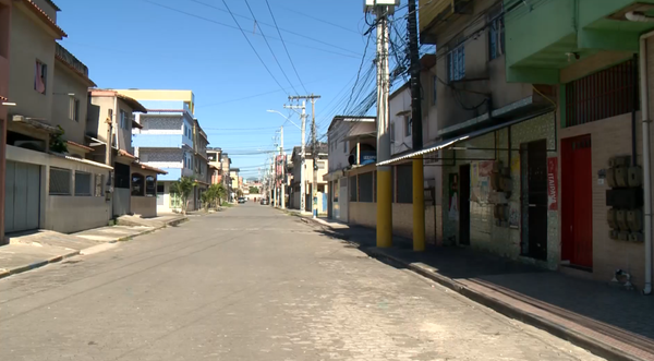 Bairro Jardim do Vale, em Vila Velha, onde moradores relatam medo e insegurança