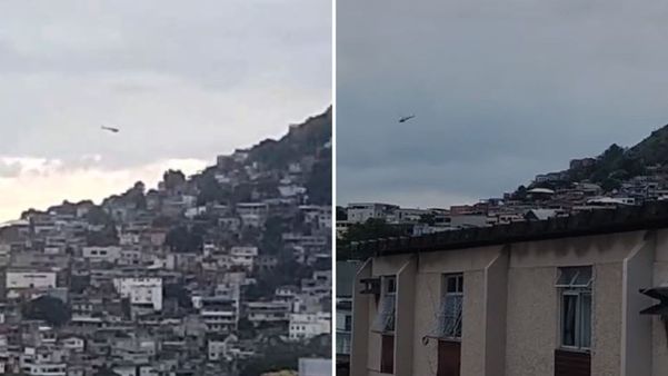 Troca de tiros aconteceu na região do Morro da Floresta, no início da manhã desta segunda-feira (11); helicóptero do Notaer sobrevoou a região em apoio à ocorrência
