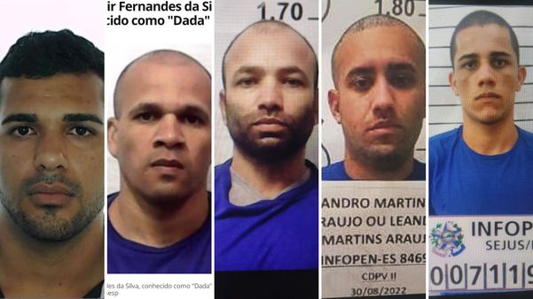 Bryan Lyrio Deolindo, Adair Fernandes da Silva, Fabio José de Araújo, Leandro Martins de Araujo, Atila Gonçalves Nunes