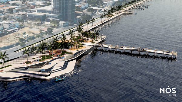 A nova Beira-Mar, em Vitória, vai propor um maior paisagismo com equipamentos para a população que exploram os atrativos da região