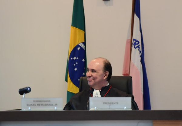 Samuel Meira Brasil Junior vai comandar o Judiciário capixaba durante o biênio 2024-2025; solenidade foi realizada nesta quinta-feira (14)