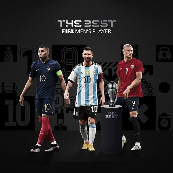 Mbappé, Messi e Haaland são os finalistas do 'Fifa The Best' 2023