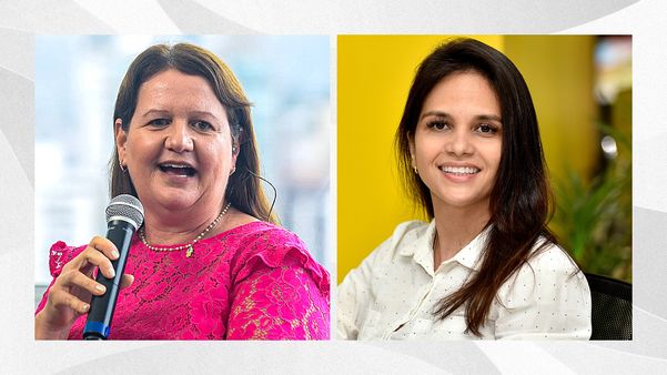 As jornalistas Fernanda Queiroz e Letícia Gonçalves vão entrevistar os prefeitos