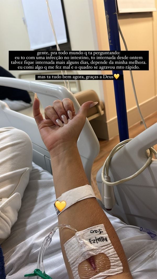 Com uma postagem no Instagram, Bruna Griphao contou aos seus fãs seu problema de saúde