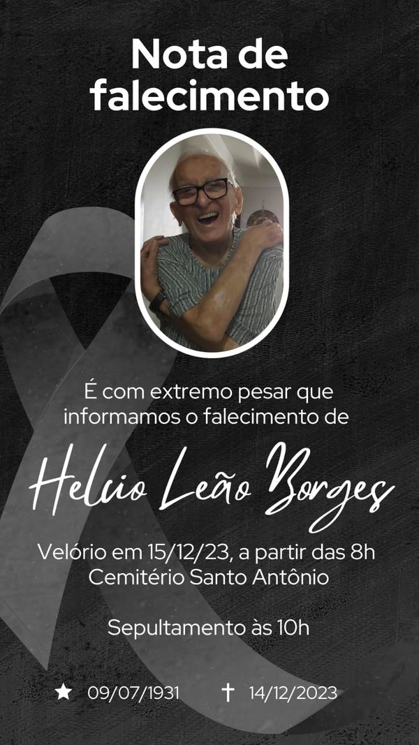 Obituário de Helcio Leão Borges
