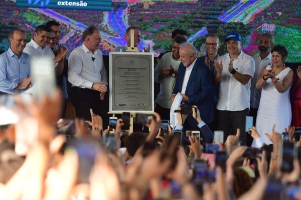 Presidente Lula durante inauguração do Contorno do Mestre Álvaro, com a presença de outras autoridades capixabas, como o governador Renato Casagrande por Fernando Madeira