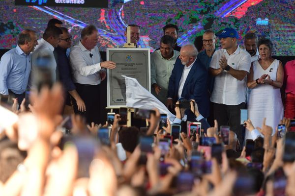 Presidente Lula durante inauguração do Contorno do Mestre Álvaro, com a presença de outras autoridades capixabas, como o governador Renato Casagrande por Fernando Madeira