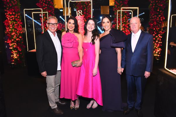 André Hees e Renata Rasseli, Rafaela, Lilian e Ricardo Rabinovitch