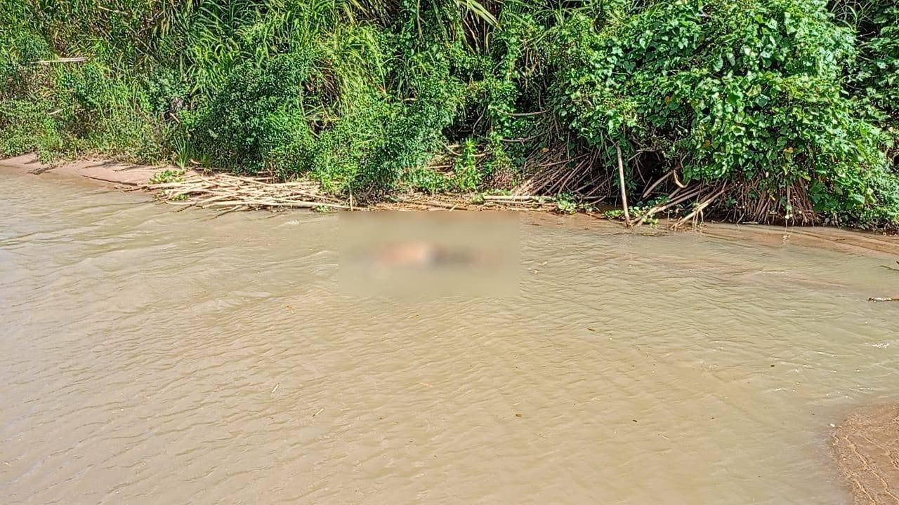 Segundo a Polícia Militar, uma testemunha contou que Vagno Campista Batista foi vítima de disparos e que o homem que atirou e um comparsa levaram o cadáver até o rio