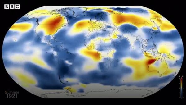A NASA compartilhou o mapa de calor deste ano, mostrando as temperaturas desde 1880.