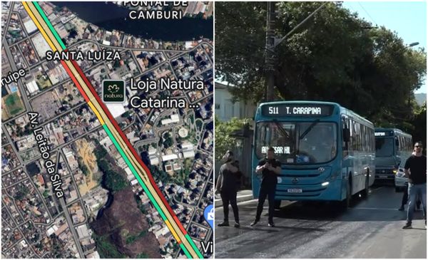 Protesto interdita parcialmente a Reta da Penha, em Vitória