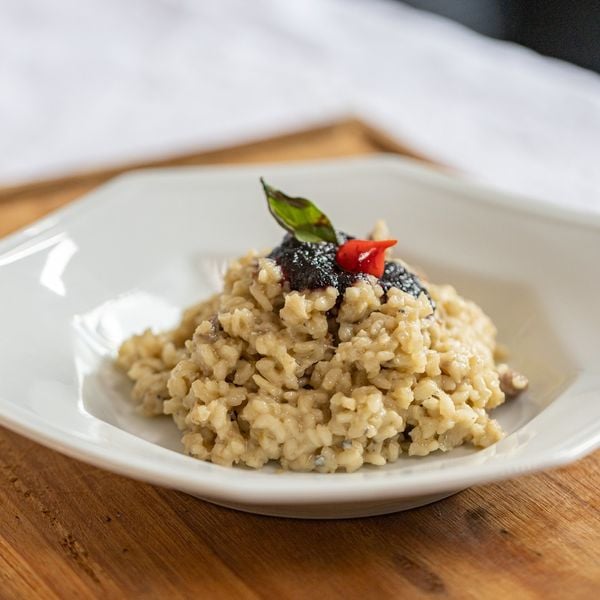 Risoto de gorgonzola com geleia de jabuticaba do Recanto da Prata (R$ 29) por Aderes/Divulgação
