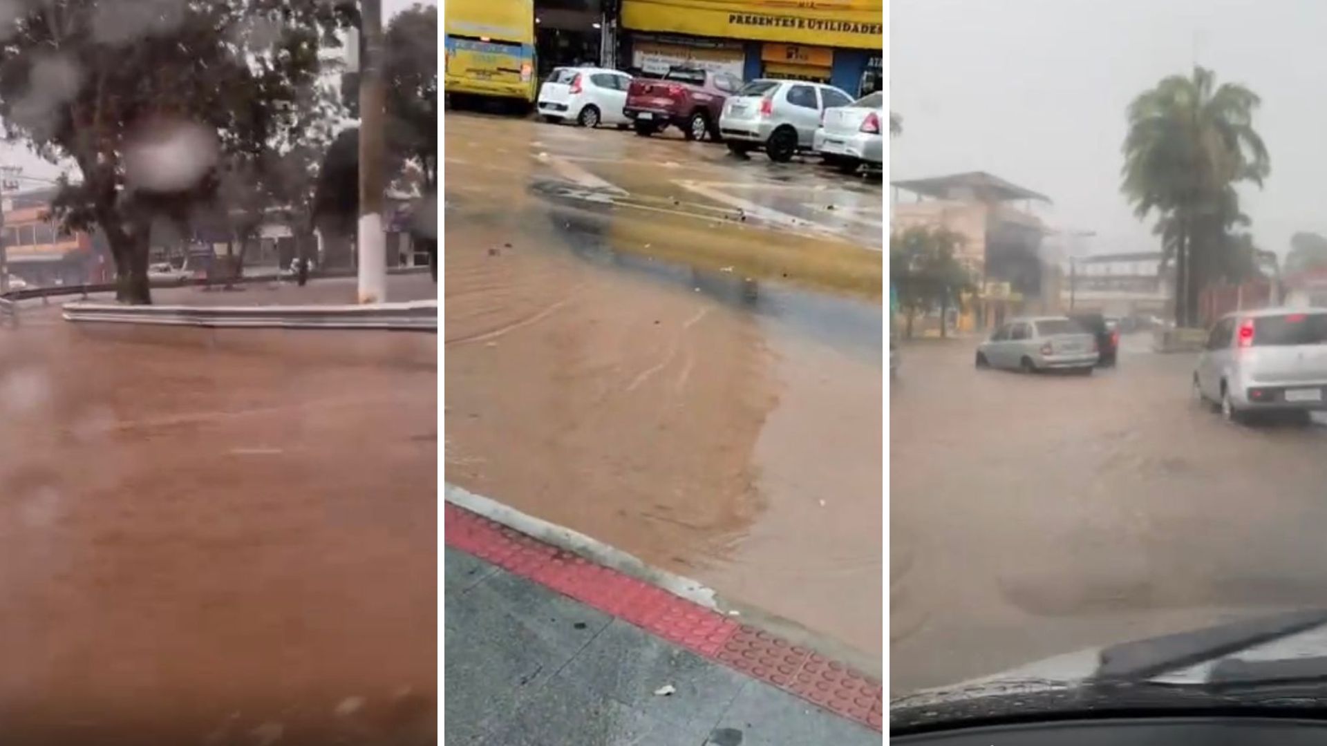 De acordo com a Prefeitura, pelo menos quatro bairros registraram acúmulo de água após chuva na tarde desta quinta-feira (21)