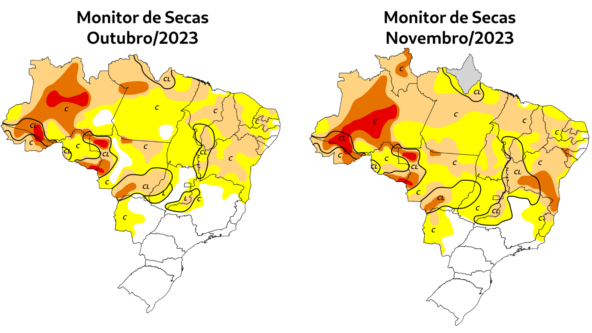 Em outubro, seca afetava cinco cidades capixabas, mas em novembro a estiagem avançou para todos os municípios do Estado devido à falta de chuva