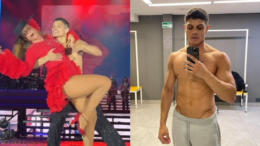 Bailarino Paulo Victor dançou com Ivete Sangalo no lançamento de sua turnê de 30 anos de carreira no Maracanã, na noite de quinta-feira (21)