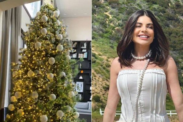  Gkay não economiza na árvore de Natal de sua casa em São Paulo 