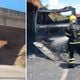 Imagem - Caminhão pega fogo e Bombeiros são acionados em Cachoeiro