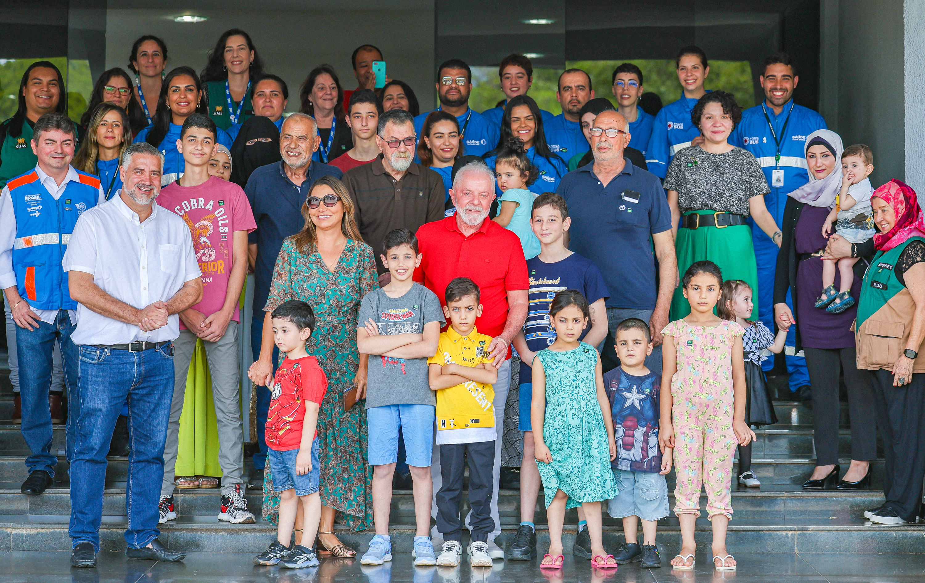 Presidente participou nesta segunda (25) de um almoço de Natal com o terceiro grupo de brasileiros repatriados da Faixa de Gaza