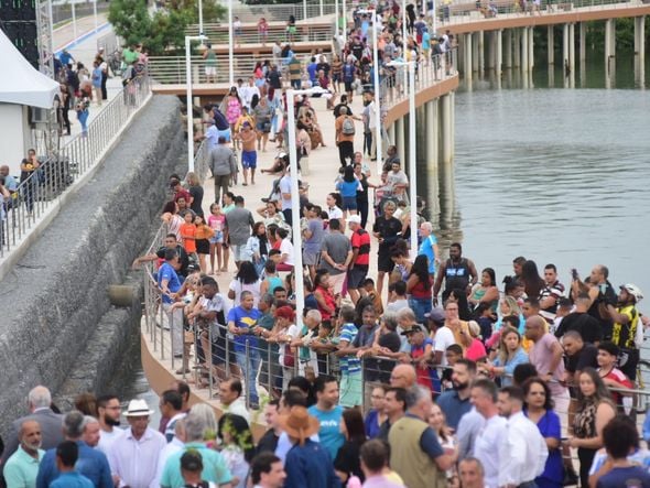 Inauguração da nova Orla de Cariacica por Vitor Jubini