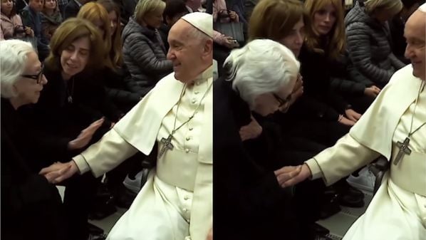 As atrizes participaram da Missa do Galo na noite de Natal e da audiência geral no Vaticano, onde encontraram com o pontífice