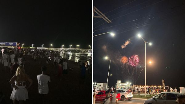 Queima de fogos atrasou em uma hora no centro de Marataízes 