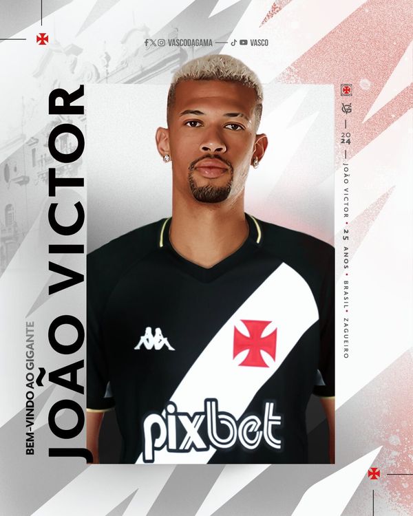 João Victor foi o primeiro reforço do Vasco confirmado na atual janela de transferências