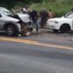 Imagem - Acidente entre dois carros deixa seis feridos na BR 101 em Itapemirim