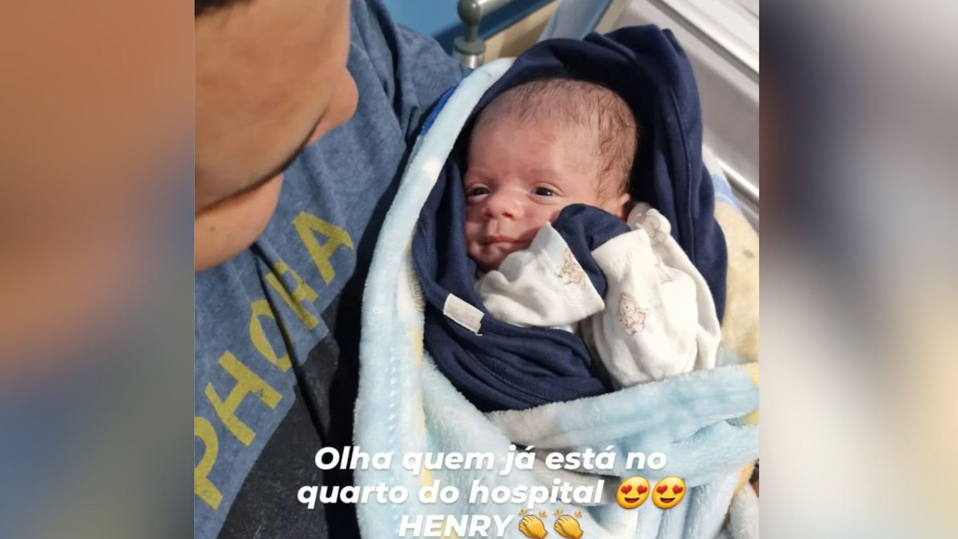 Bebê é o primeiro dos sêxtuplos a ir para o quarto do hospital; expectativa da família é de que ele possa receber alta o mais breve possível
