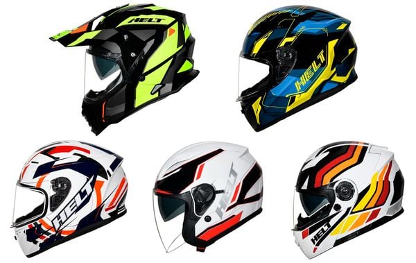 Novos capacetes da Helt