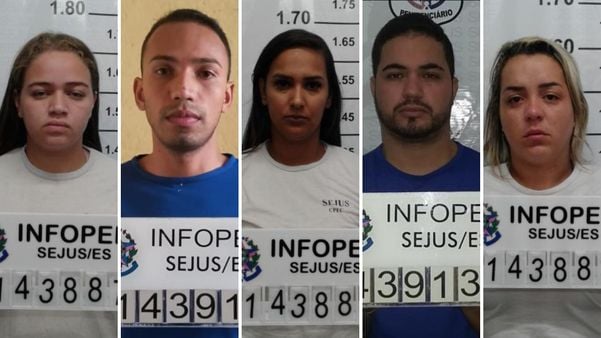 Quatro deles foram presos na Rodovia Darly Santos, após furtarem um centro de compras localizado em Vila Velha, na terça-feira (9). O quinto indivíduo foi pego quando seguia para a rodoviária no mesmo município