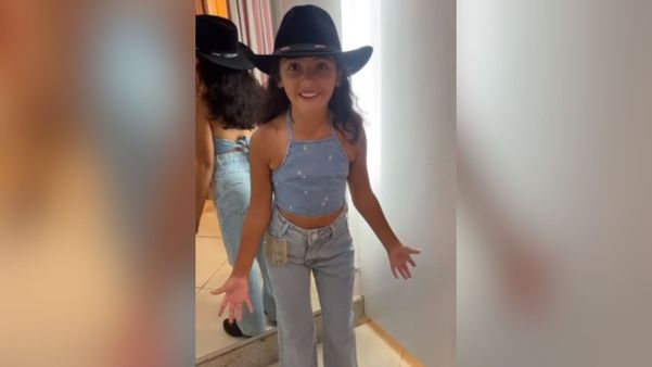 Luma se vestiu de 'Boiadeira