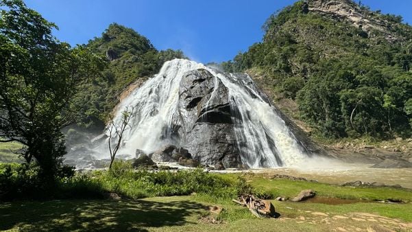 Cachoeira da Fumaça, em Alegre, é uma beleza natural da região do Caparaó capixaba