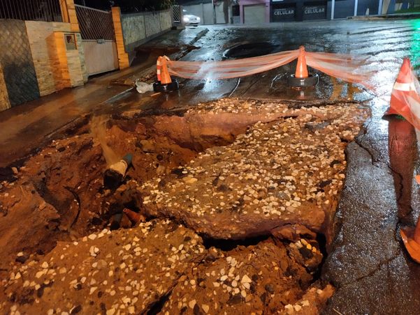 Pista cedida em Cachoeiro de Itapemirim por Leitor A Gazeta