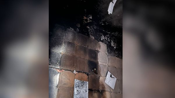 Incêndio em Vitória: teto da cozinha em apartamento  por Acervo Pessoal