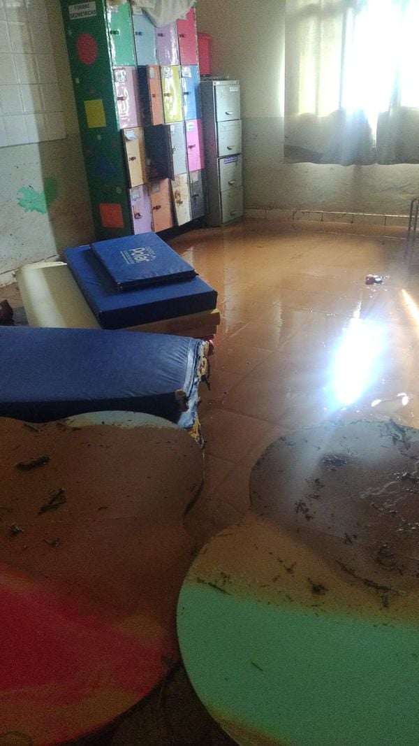 Livros e materiais são perdidos após creche ser tomada pela lama em Afonso Cláudio por Leitor A Gazeta