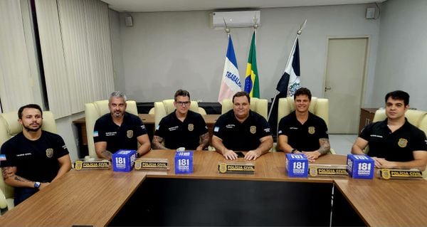 Delegados Alan Moreno de Andrade, Brenno Andrade, Romualdo Gianordoli, José Lopes, Gabriel Monteiroe Gianno Trindade