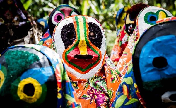 Carnaval de Máscaras de Congo de Roda d'Água, em Cariacica