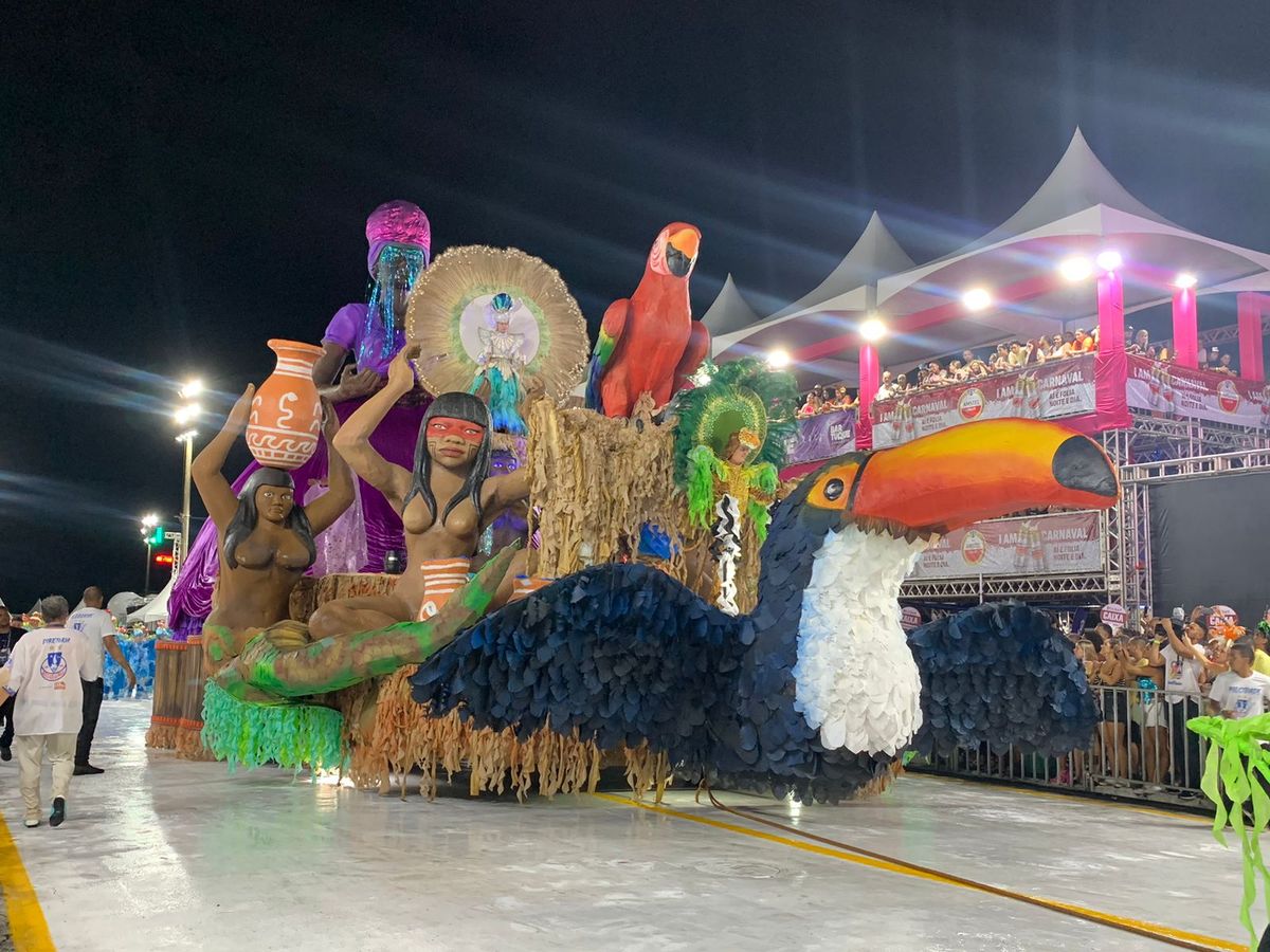 Mocidade da Praia é a 2ª escola a desfilar nesta sexta-feira (2) no Sambão do Povo por Beatriz Heleodoro