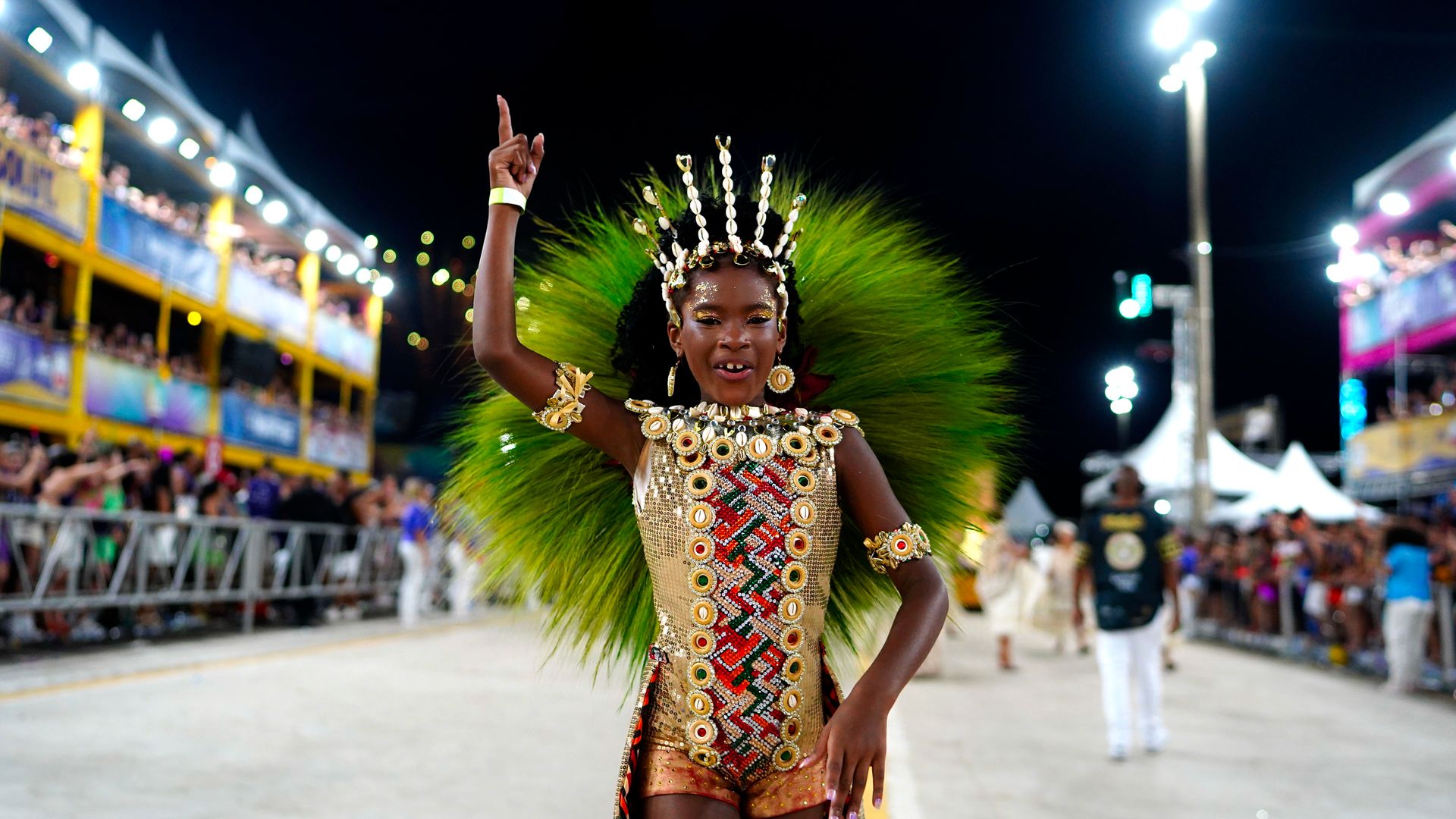 Desfile das escolas de samba do Carnaval de Vitória no Sambão do Povo