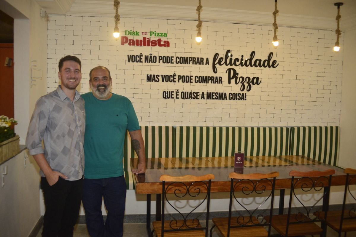 Os empreendedores Osvaldo Missagia Junior  e  Lucas Cunha Missagia