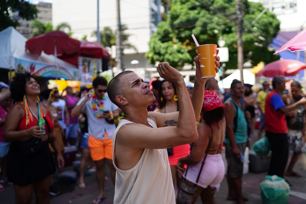 Bloco Voador 2024, no Centro de Vitória por Vitor Jubini