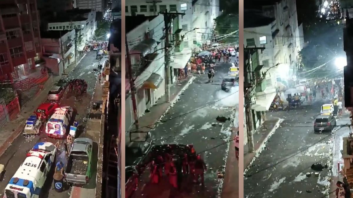 Imagens mostram ação da PM contra confusão no Centro de Vitória