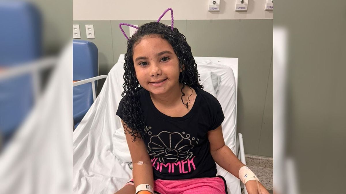 Alice deve se recuperar totalmente nas próximas semanas, segundo boletim divulgado pelo hospital onde a menina está internada em Colatina