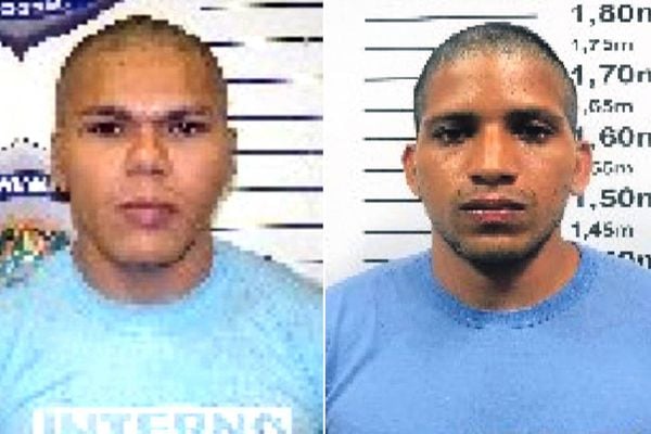 Rogério da Silva Mendonça, 36, conhecido como Tatu, e Deibson Cabral Nascimento, 34, chamado de Deisinho, abriram um buraco no teto da cela e conseguiram escapar do local, durante o banho de sol.