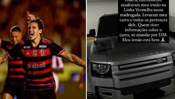 Jogador relata crime - acontecido no Rio de Janeiro - pelas redes sociais e pede ajuda para recuperar veículo