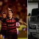 Pedro, atacante do Flamengo, tem carro roubado no Rio - Reprodução/Montagem