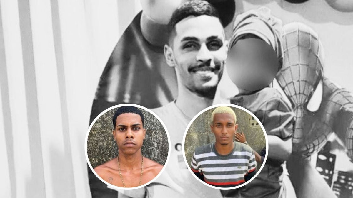 Jonata de Souza Oliveira foi morto por três criminosos; dois deles (em destaque) estão foragidos