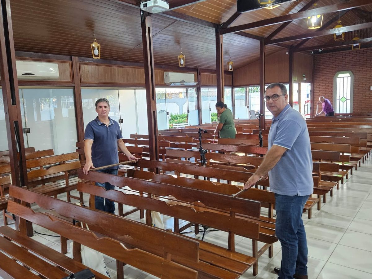 Membros da ICM Jardim Camburi 3 Marcos Felix Soares e Fabriciano Guimarães Pereira Mendes 